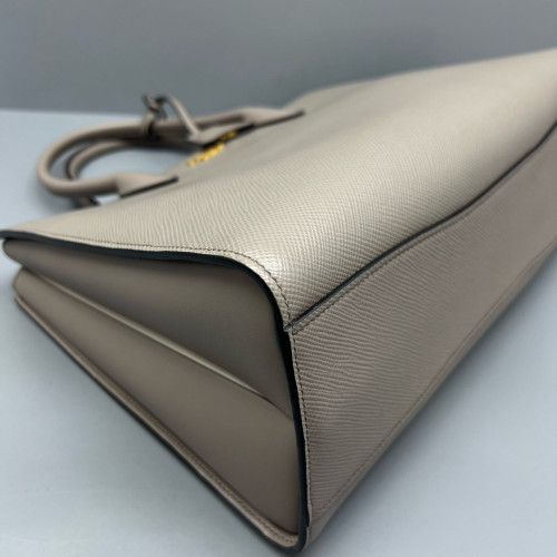 Prada Galleria Tote Calfskin Grey