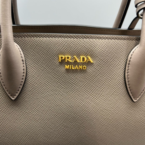 Prada Galleria Tote Calfskin Grey