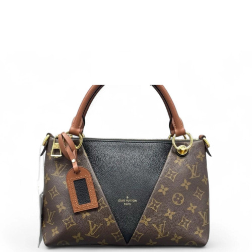 Louis Vuitton V Tote BB Monogram Brown Black