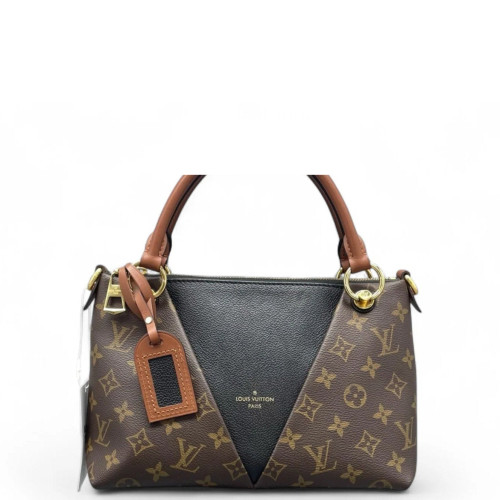 Louis Vuitton V Tote BB Monogram Brown Black