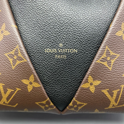 Louis Vuitton V Tote BB Monogram Brown Black