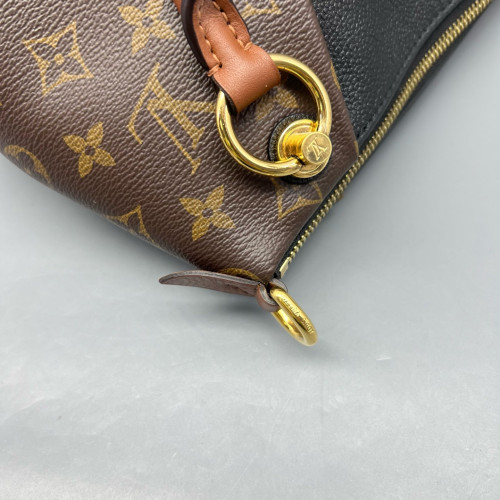 Louis Vuitton V Tote BB Monogram Brown Black