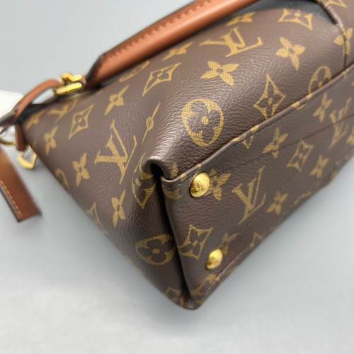 Louis Vuitton V Tote BB Monogram Brown Black