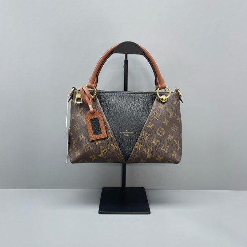 Louis Vuitton V Tote BB Monogram Brown Black