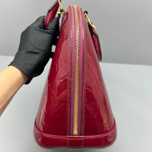 Louis Vuitton Alma PM Vernis Dark Red