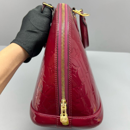 Louis Vuitton Alma PM Vernis Dark Red