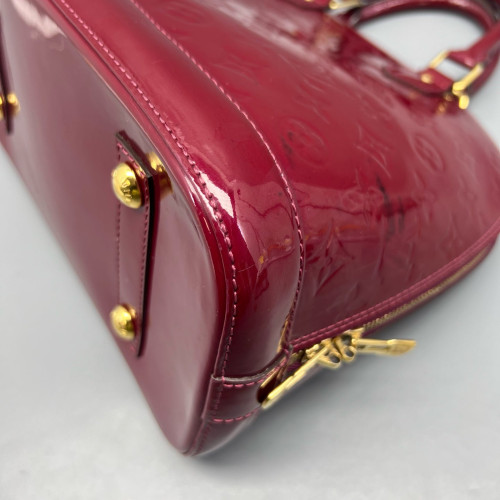 Louis Vuitton Alma PM Vernis Dark Red