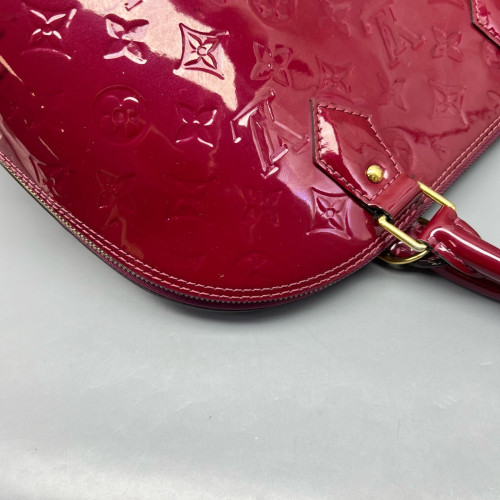 Louis Vuitton Alma PM Vernis Dark Red