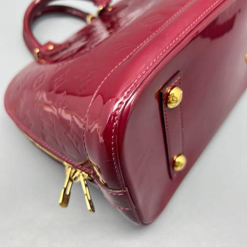 Louis Vuitton Alma PM Vernis Dark Red