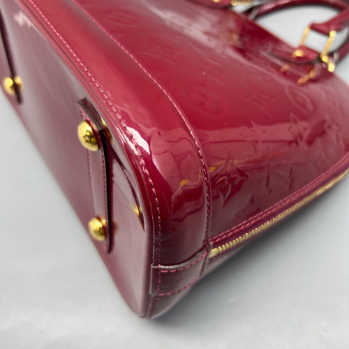 Louis Vuitton Alma PM Vernis Dark Red