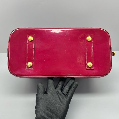 Louis Vuitton Alma PM Vernis Dark Red