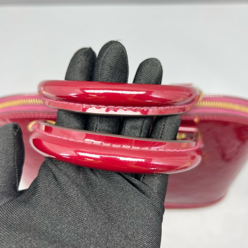 Louis Vuitton Alma PM Vernis Dark Red