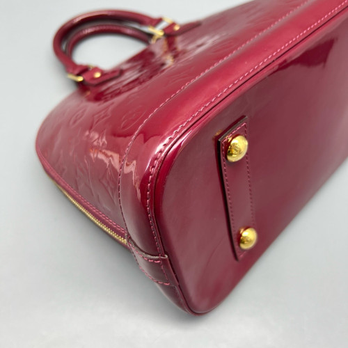Louis Vuitton Alma PM Vernis Dark Red