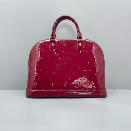 Louis Vuitton Alma PM Vernis Dark Red