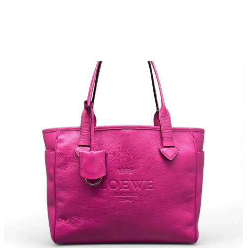 Loewe Tote Bag Grained Calfskin Magenta