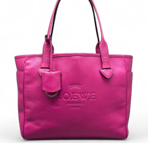 Loewe Tote Bag Grained Calfskin Magenta