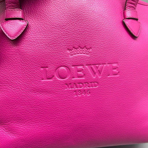 Loewe Tote Bag Grained Calfskin Magenta