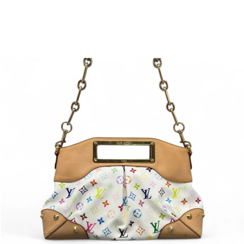 Louis Vuitton Judy MM Monogram Multicolor White Louis Vuitton Judy MM Monogram Multicolor White