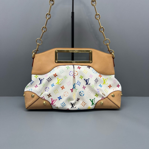 Louis Vuitton Judy MM Monogram Multicolor White Louis Vuitton Judy MM Monogram Multicolor White