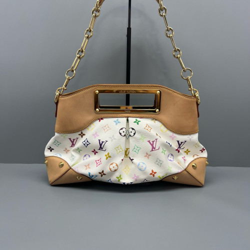Louis Vuitton Judy MM Monogram Multicolor White Louis Vuitton Judy MM Monogram Multicolor White