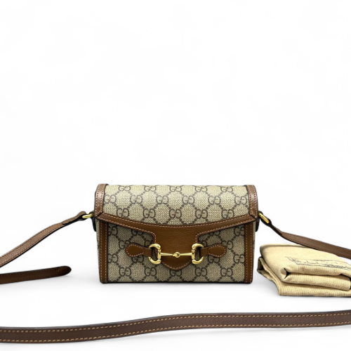 Gucci Phone Holder GG Monogram Brown Gucci Phone Holder GG Monogram Brown