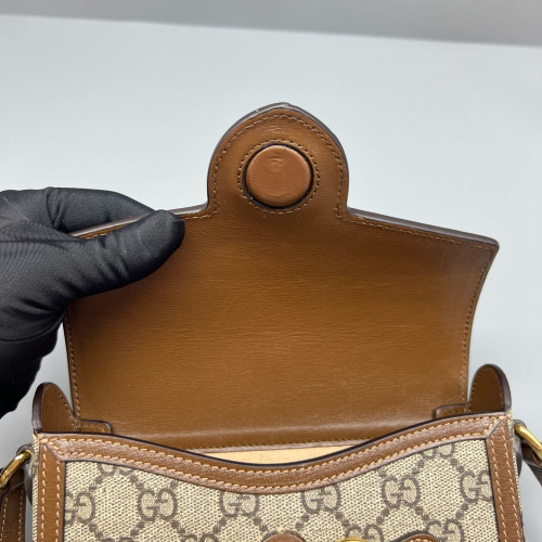 Gucci Phone Holder GG Monogram Brown Gucci Phone Holder GG Monogram Brown