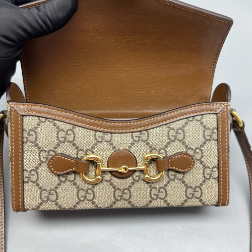 Gucci Phone Holder GG Monogram Brown Gucci Phone Holder GG Monogram Brown