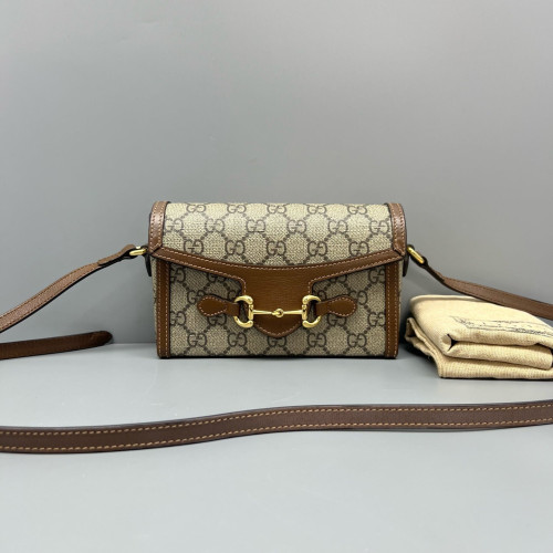 Gucci Phone Holder GG Monogram Brown Gucci Phone Holder GG Monogram Brown