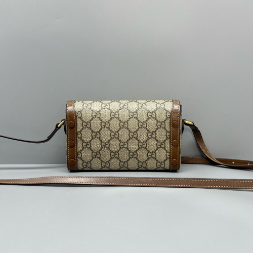 Gucci Phone Holder GG Monogram Brown Gucci Phone Holder GG Monogram Brown