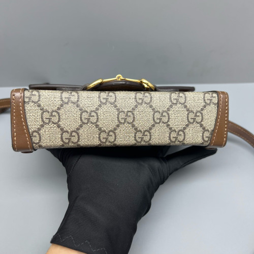 Gucci Phone Holder GG Monogram Brown Gucci Phone Holder GG Monogram Brown