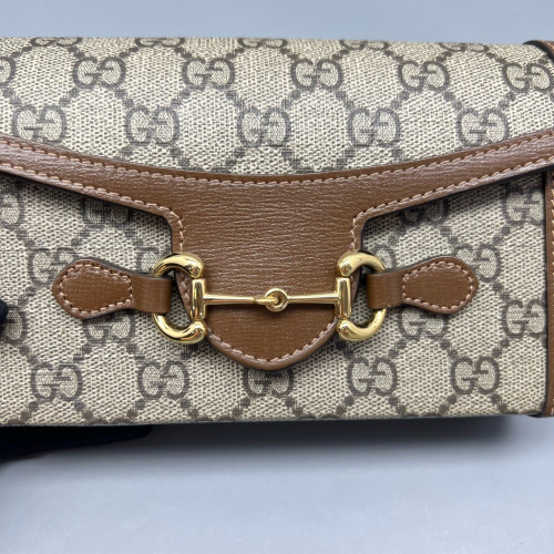 Gucci Phone Holder GG Monogram Brown Gucci Phone Holder GG Monogram Brown