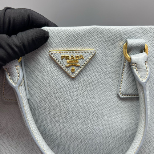 Prada Tote Bag Saffiano Calfskin Light Blue