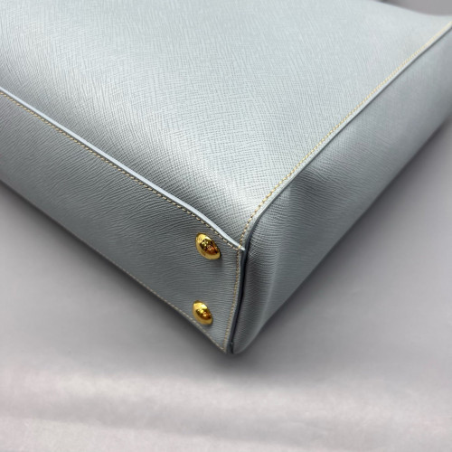 Prada Tote Bag Saffiano Calfskin Light Blue