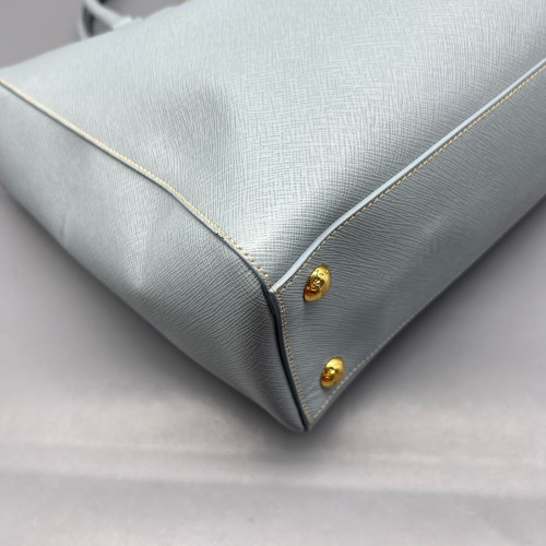 Prada Tote Bag Saffiano Calfskin Light Blue