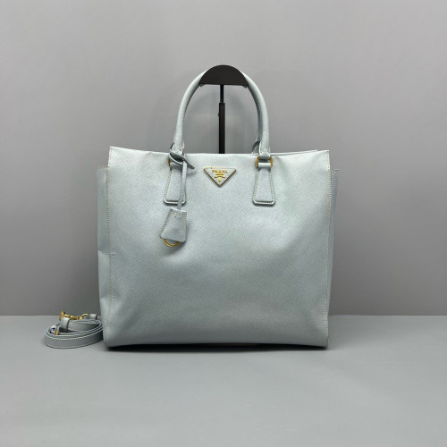 Prada Tote Bag Saffiano Calfskin Light Blue