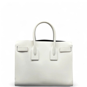 Yves Saint Laurent Small Sac De Jour Calfskin White