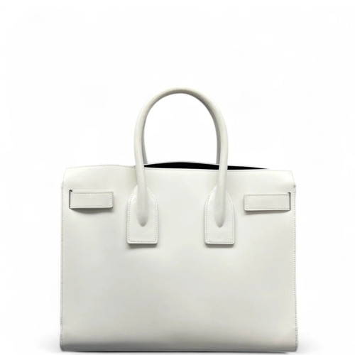 Yves Saint Laurent Small Sac De Jour Calfskin White