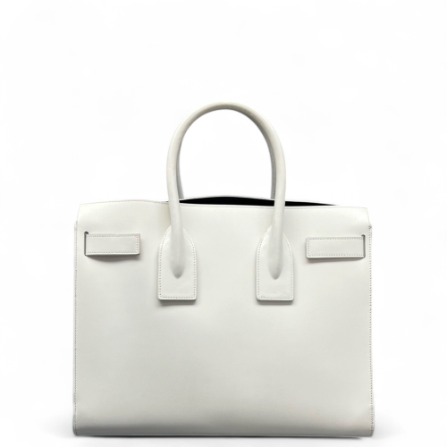 Yves Saint Laurent Small Sac De Jour Calfskin White