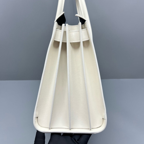 Yves Saint Laurent Small Sac De Jour Calfskin White