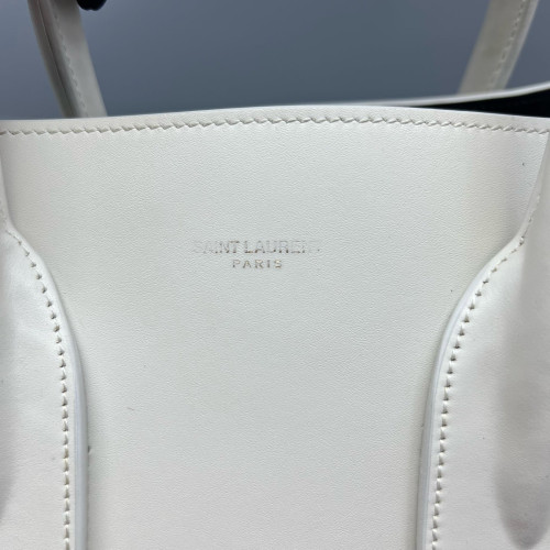 Yves Saint Laurent Small Sac De Jour Calfskin White