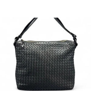 Bottega Veneta Tote Bag Calfskin Intrecciato Black
