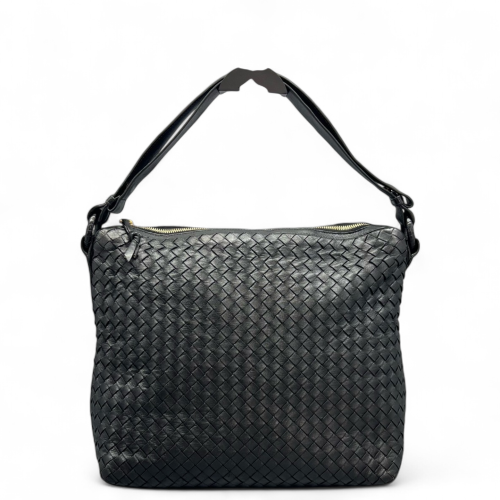 Bottega Veneta Tote Bag Calfskin Intrecciato Black