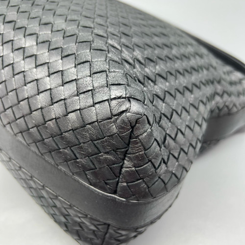 Bottega Veneta Tote Bag Calfskin Intrecciato Black