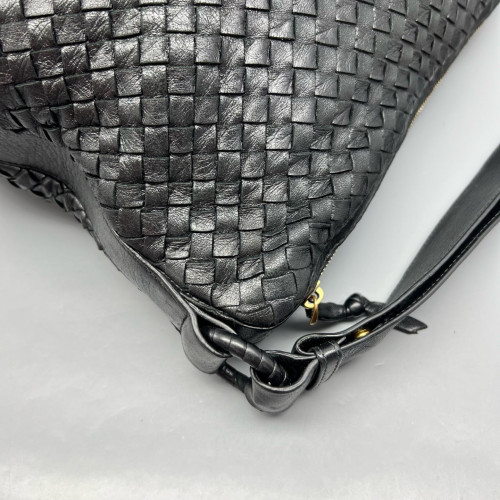 Bottega Veneta Tote Bag Calfskin Intrecciato Black