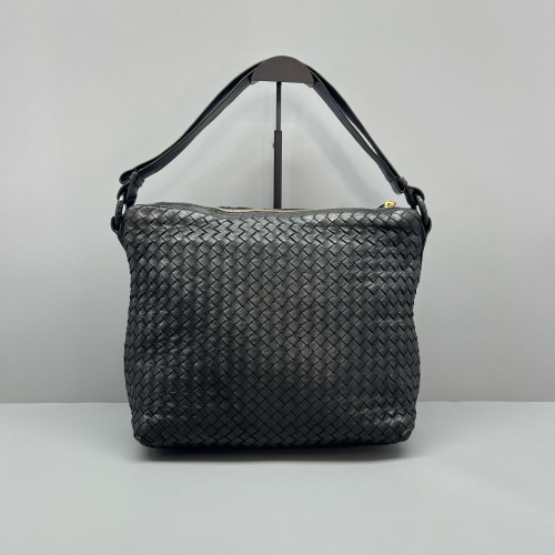Bottega Veneta Tote Bag Calfskin Intrecciato Black