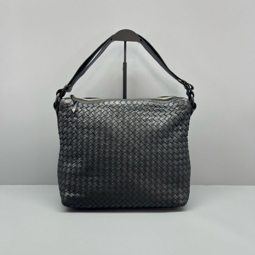 Bottega Veneta Tote Bag Calfskin Intrecciato Black