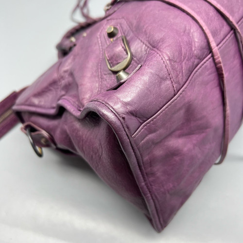 Balenciaga Medium City Arena Lambskin Purple