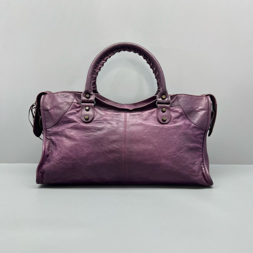 Balenciaga Medium City Arena Lambskin Purple