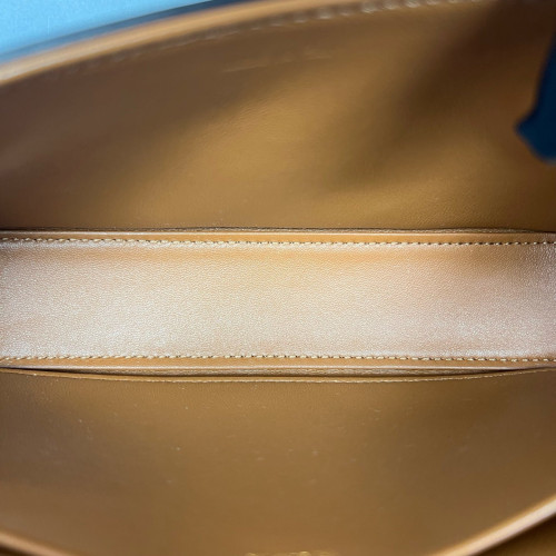 Celine Triomphe Medium Tilly Triomphe Shoulder Bag Calfskin Tan