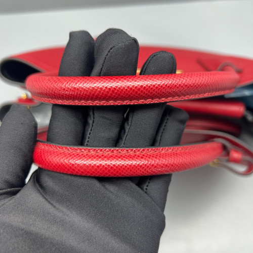 Prada Medium Double Bag Saffiano Calfskin Red